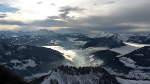 Vue plongeante sur le Grand Bornand